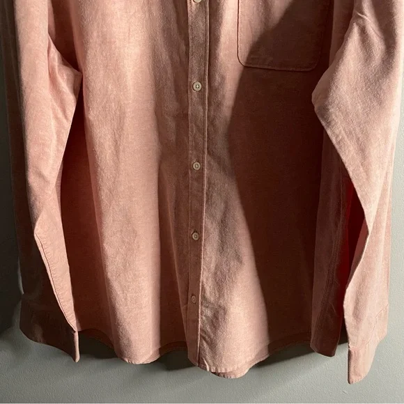 Denver Hayes Men's Salmon Modern Fit Long Sleeve Button-Down Shirt - Picture 3 of 8